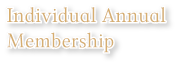 Individual Annual Membership